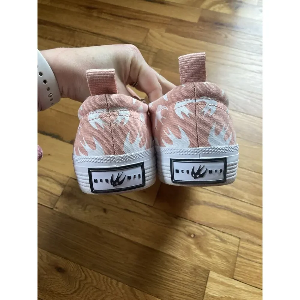 MCQ By Alexander McQueen Swallow Slip-On Sneaker - Women's Pink Canvas EU40